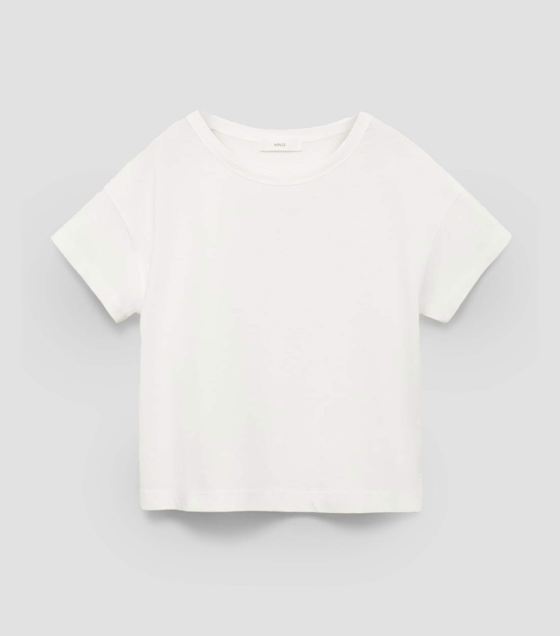 Playera cuello redondo manga corta lisa Niña